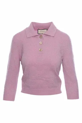 Elegant Womens Gucci GG Polo Top - Size S, Iconic Design