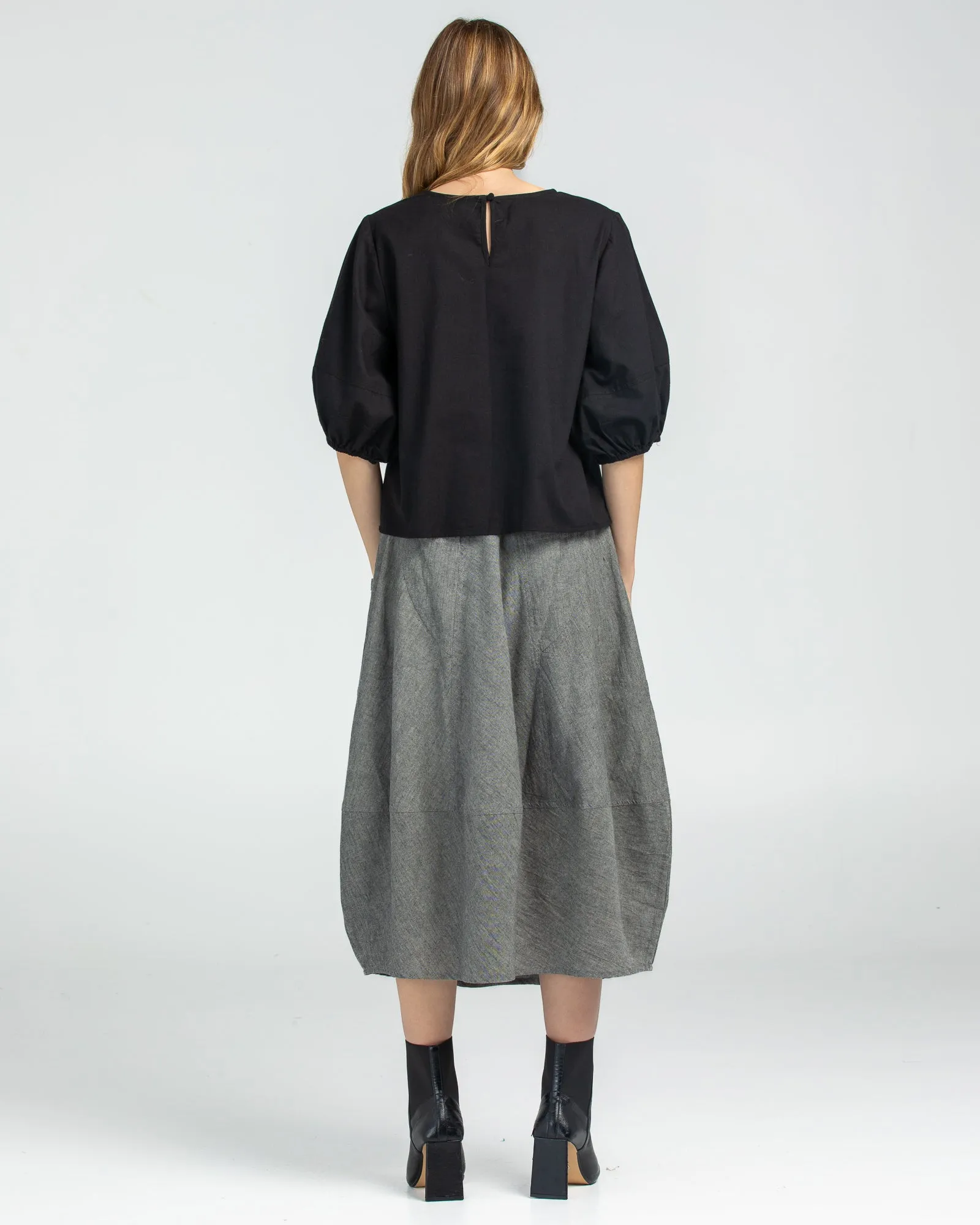 Guru Skirt - Winter Black Chambray