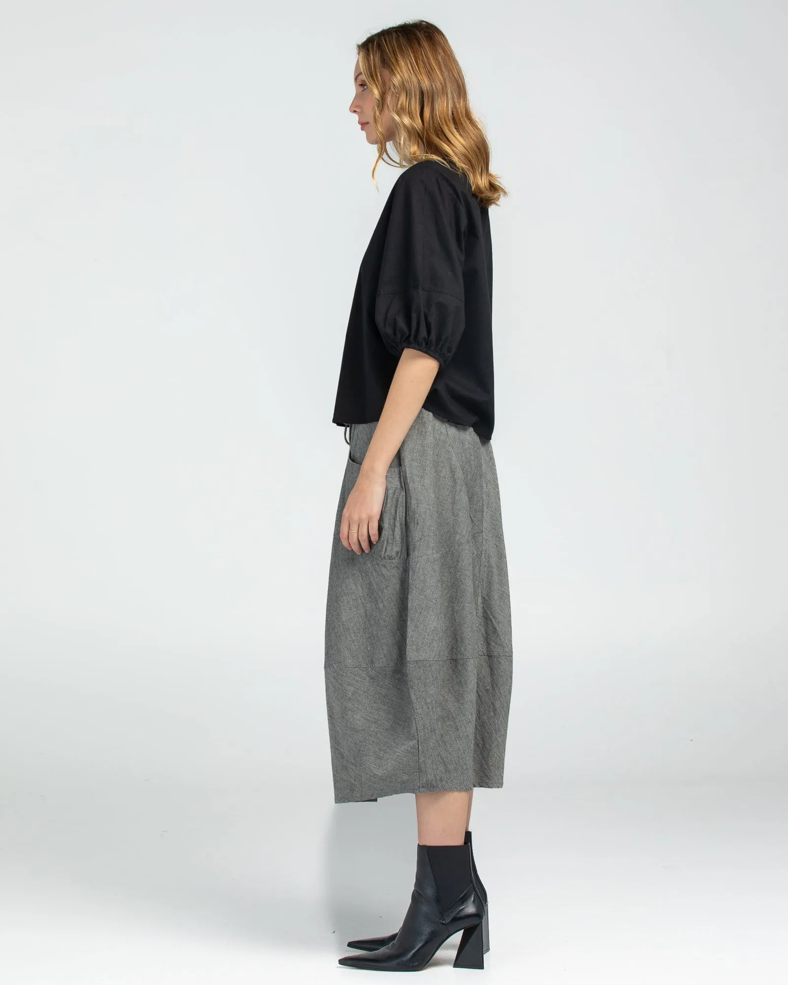 Guru Skirt - Winter Black Chambray