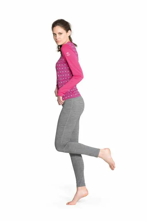 icebreaker Merino Base Layer Women's Merino 200 Oasis Leggings Tights - Black Jet Heather Navy