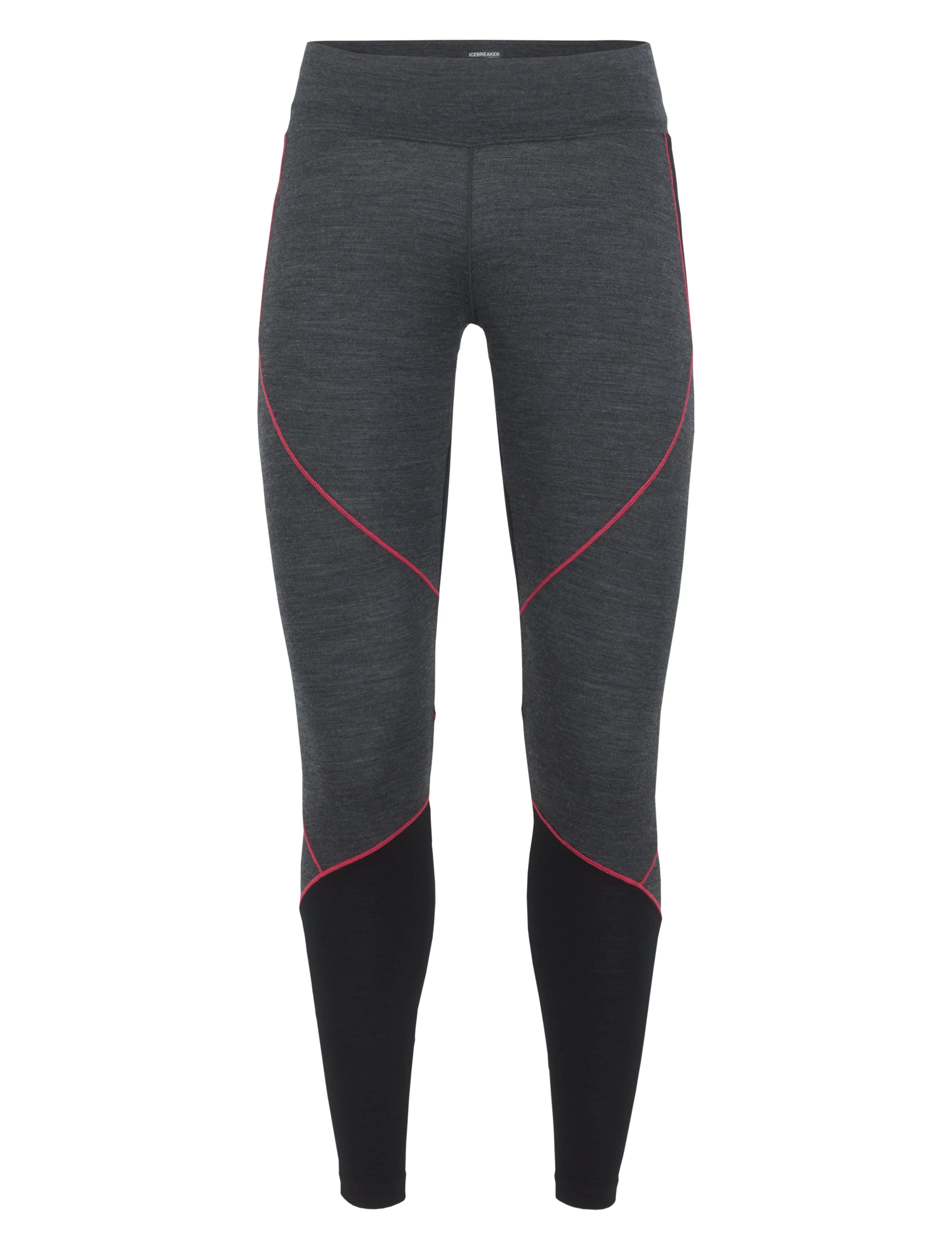 icebreaker Merino Base Layer Women's Merino 200 Oasis Leggings Tights - Black Jet Heather Navy