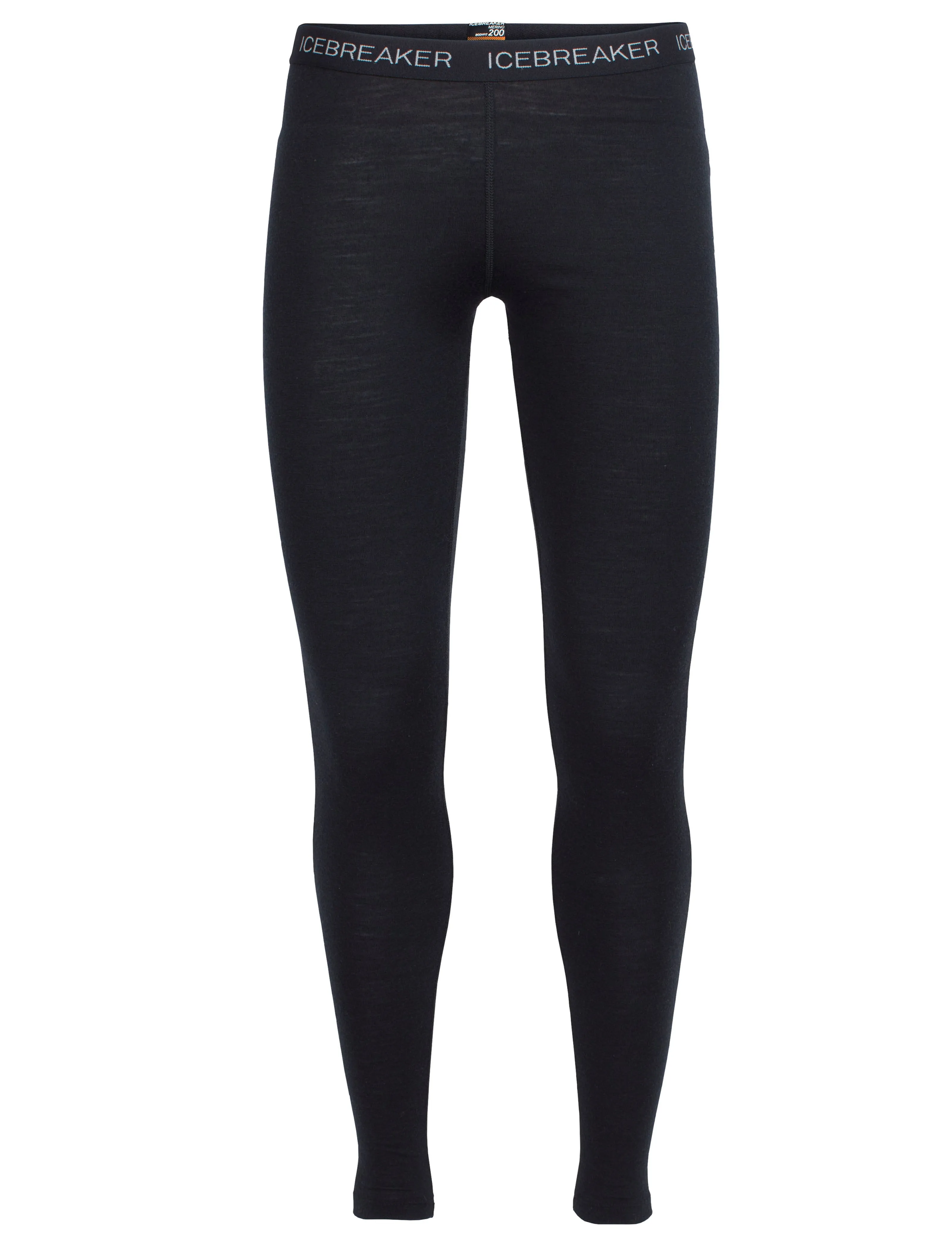 icebreaker Merino Base Layer Women's Merino 200 Oasis Leggings Tights - Black Jet Heather Navy