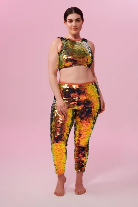 INDUS SEQUIN LEGGINGS - EMBER