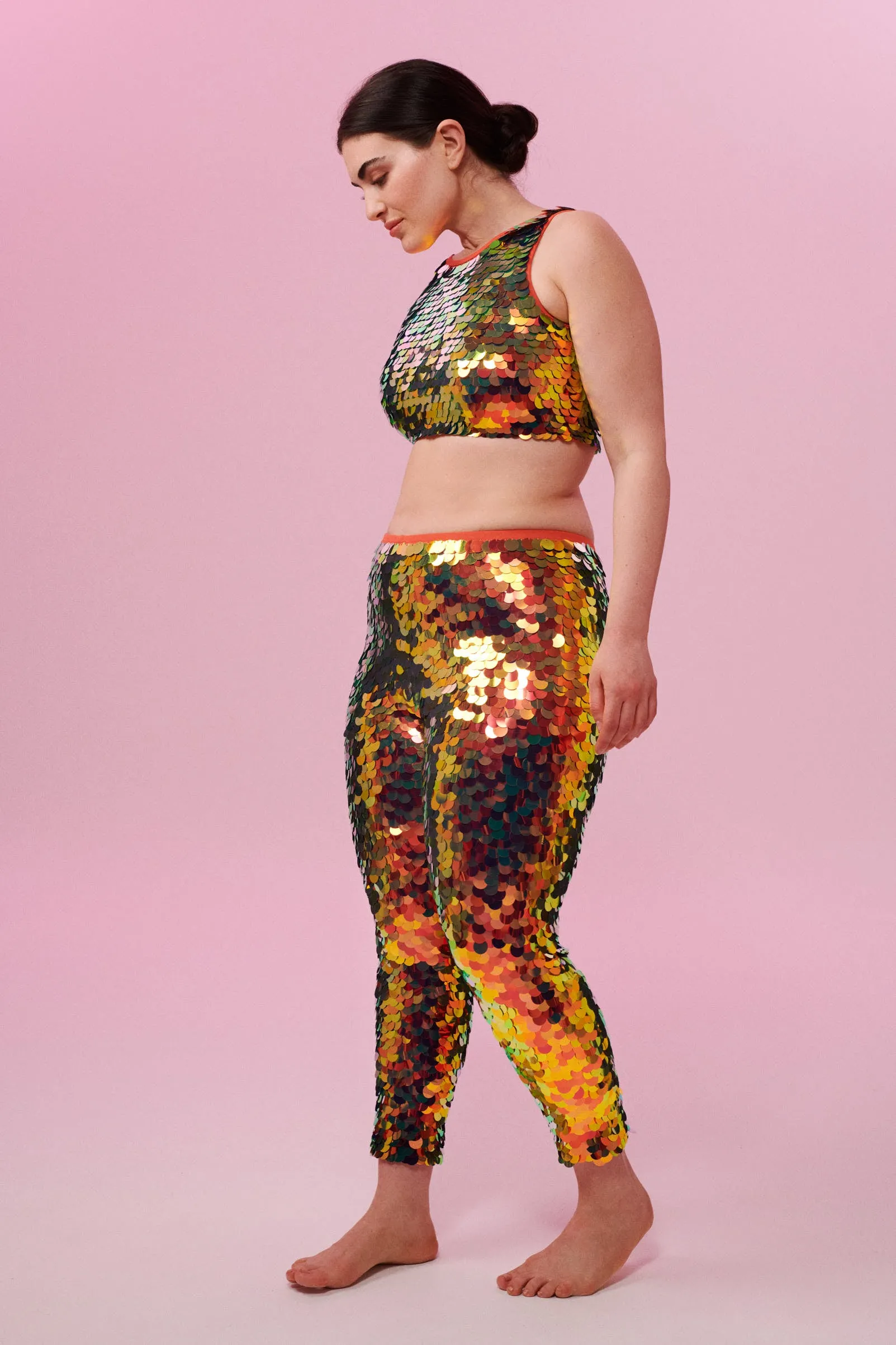 INDUS SEQUIN LEGGINGS - EMBER