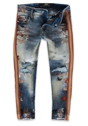 Jordan Craig Kids Striped Jeans (Summer Storm)