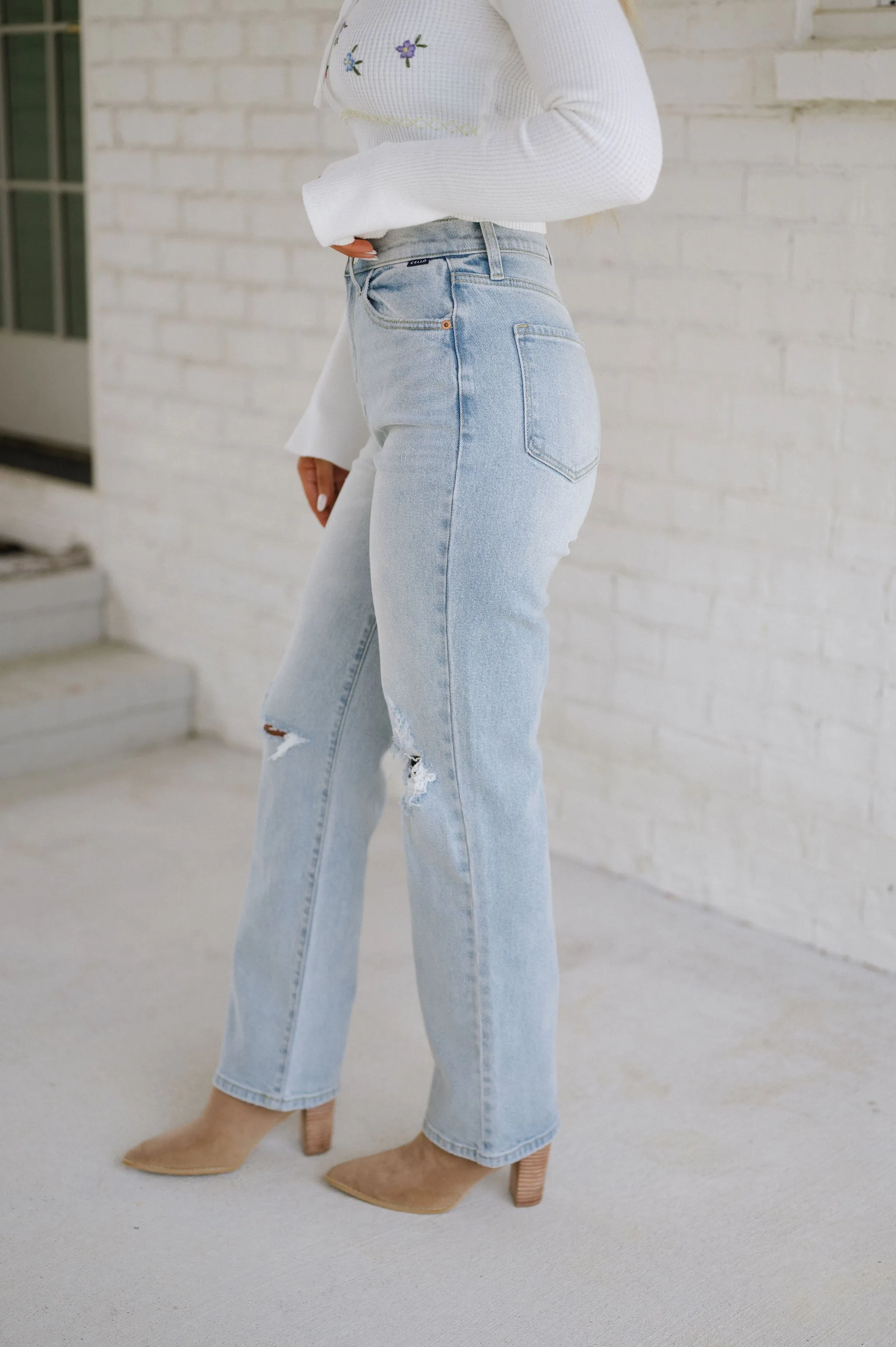 Josie Dad Jean-Light Denim