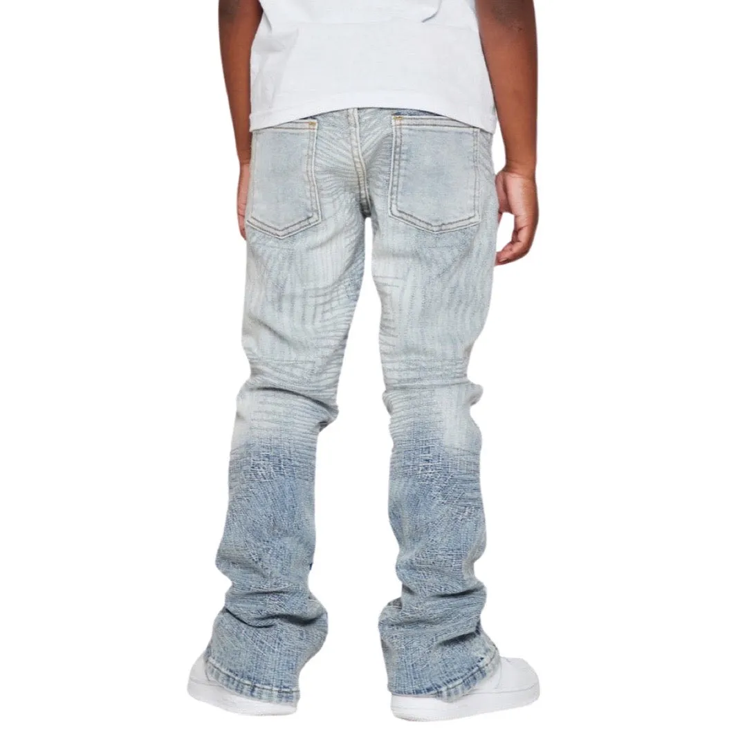 Kids Valabasas Mr. Embroidery Stacked Jeans