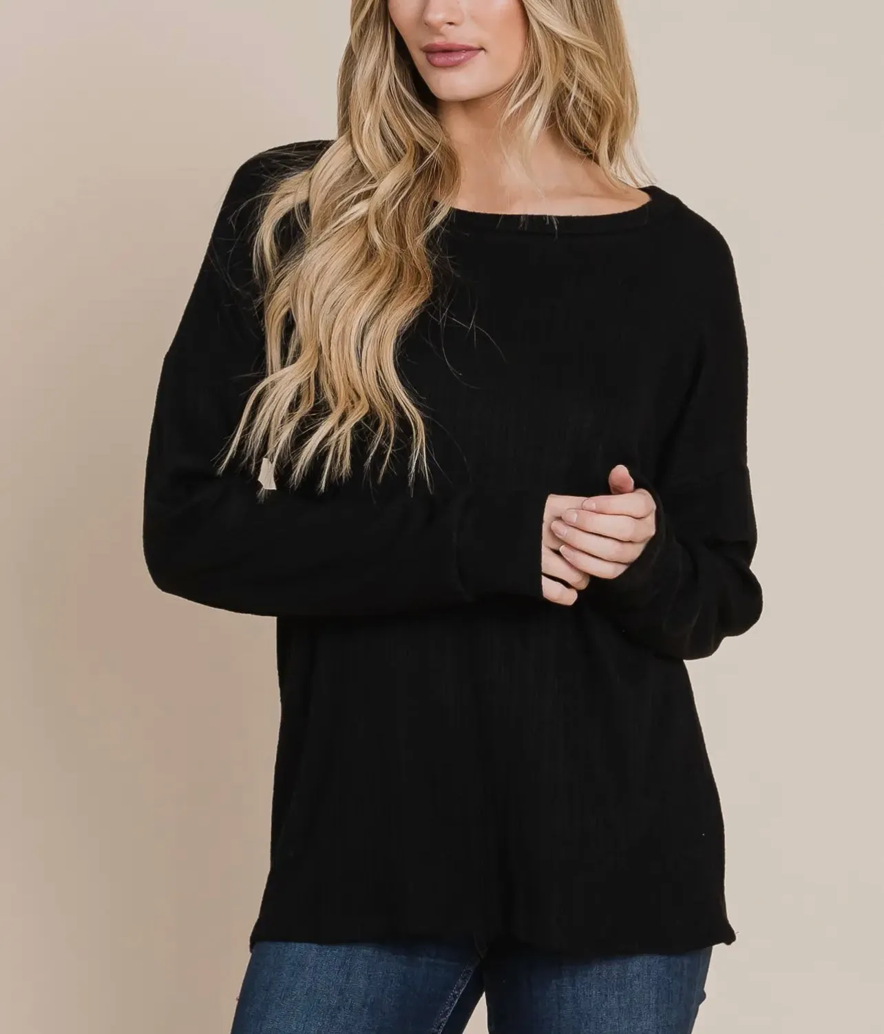 Kristy Black Comfy Top