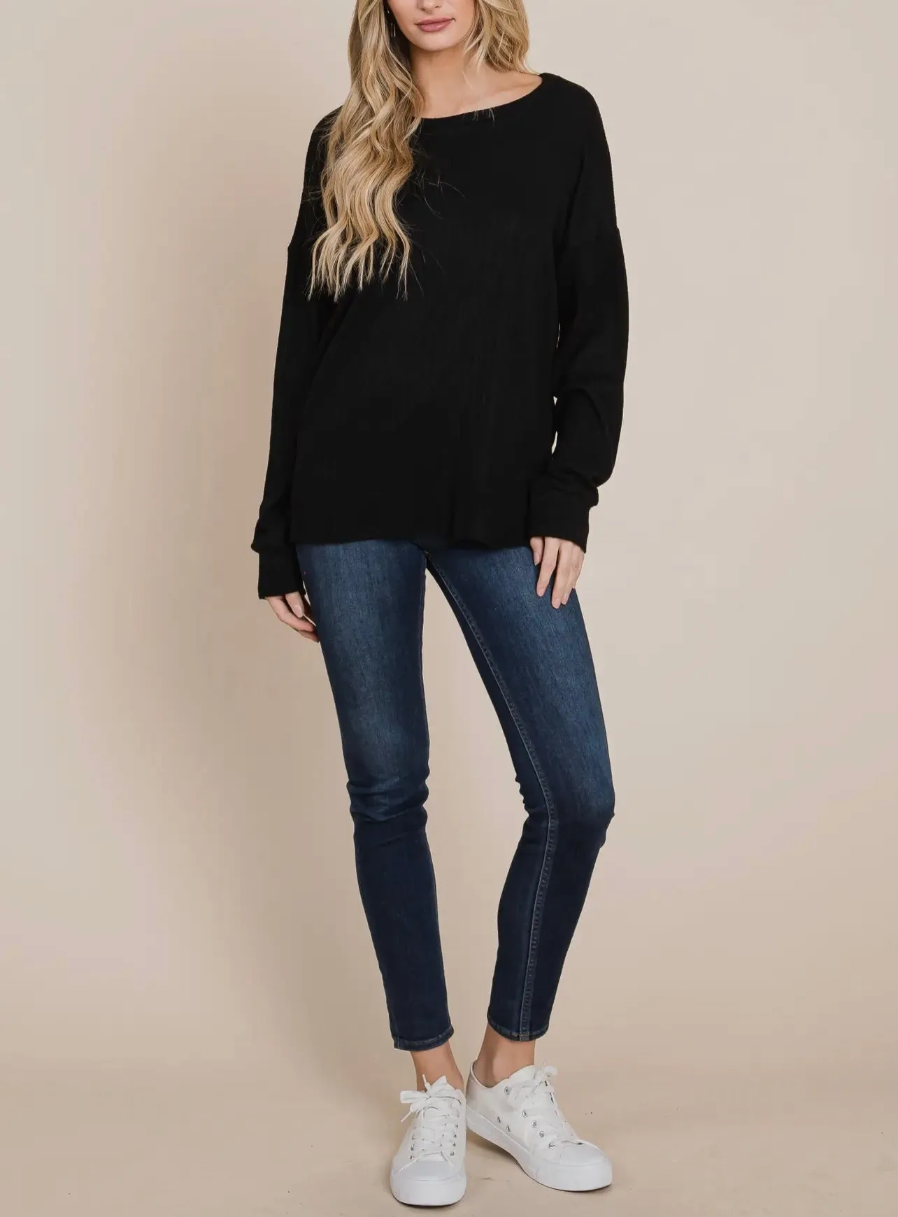 Kristy Black Comfy Top