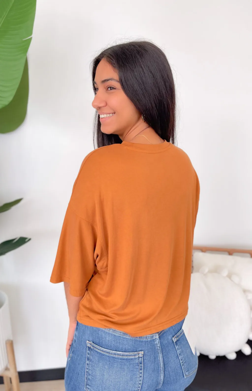 Lainey Relaxed Rust Tee