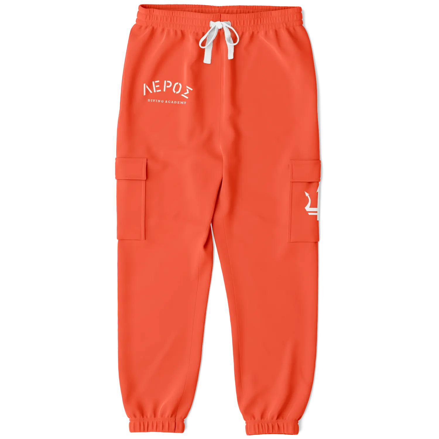 Leros Diving Academy 1991 Cargo Joggers Orange Unisex