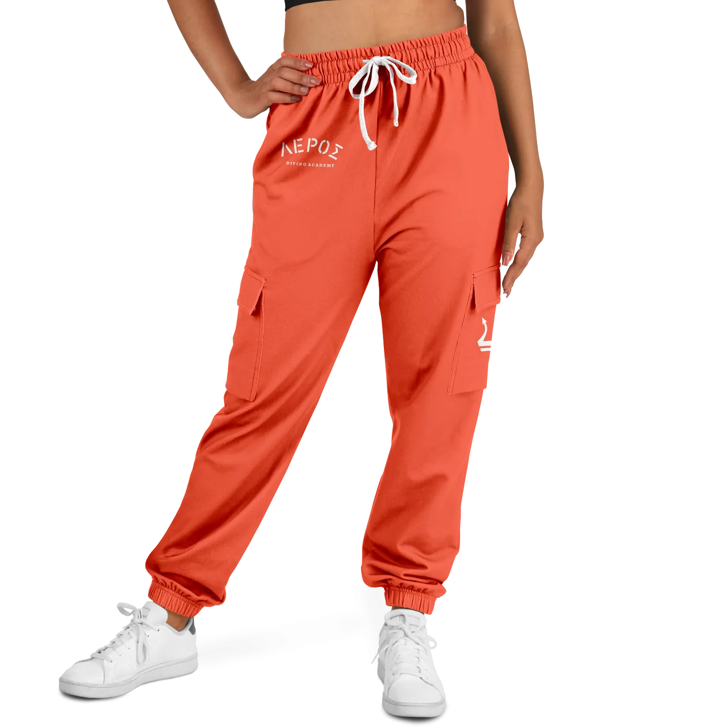 Leros Diving Academy 1991 Cargo Joggers Orange Unisex