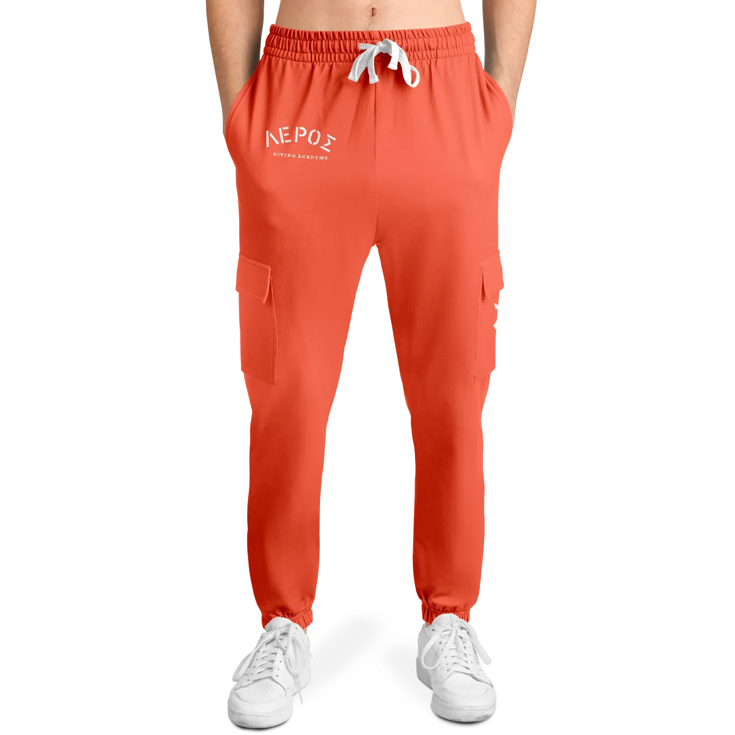 Leros Diving Academy 1991 Cargo Joggers Orange Unisex