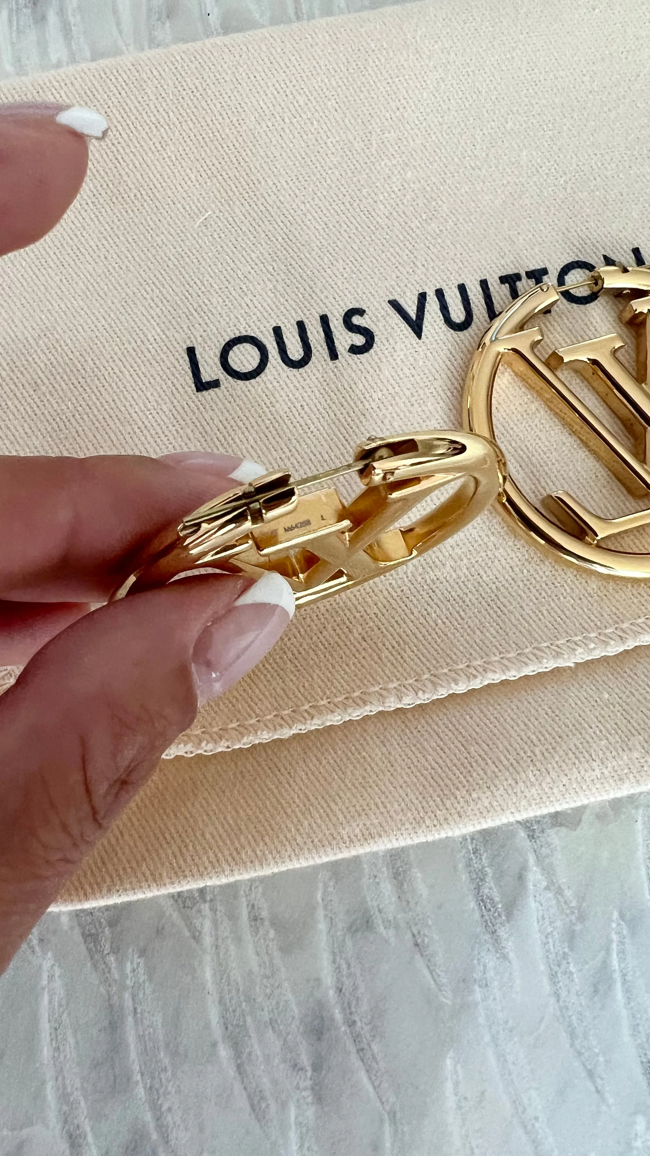 Louis Vuitton Louise Hoop GM Earrings