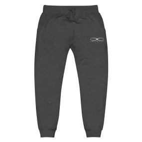 Men's Embroidered Logo Charcoal Heather Fleece Sweatpants