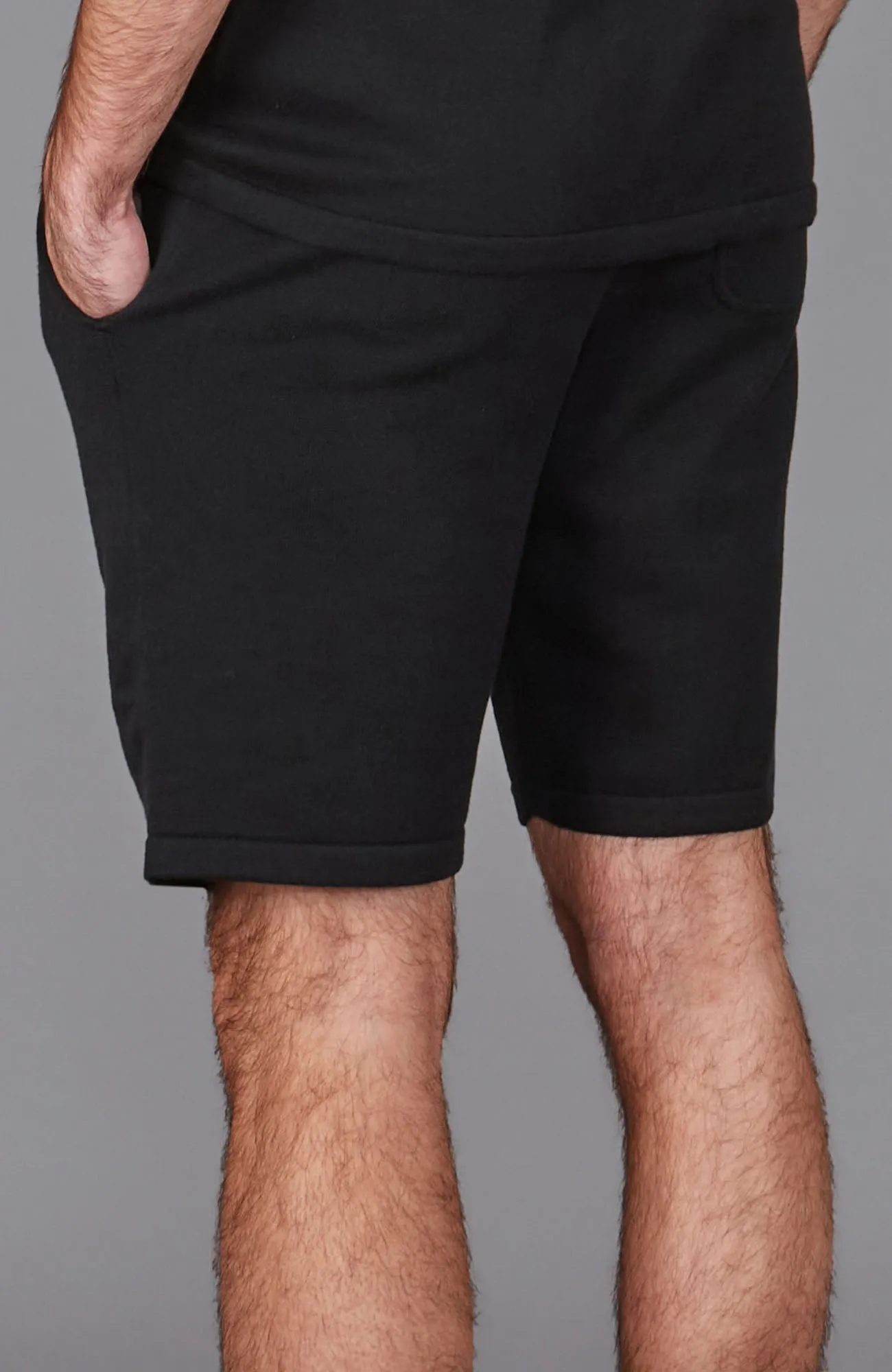 Mens Midweight Cotton Knitted Shorts