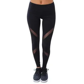 Mesh Design Fitness Leggings