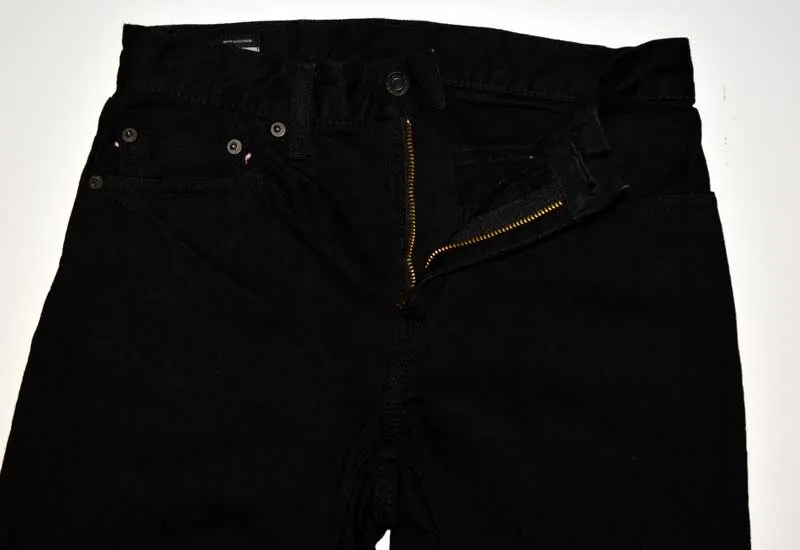 MOMOTARO JEANS "MXJE1101" 15.7oz Black Denim NARROW TAPERED