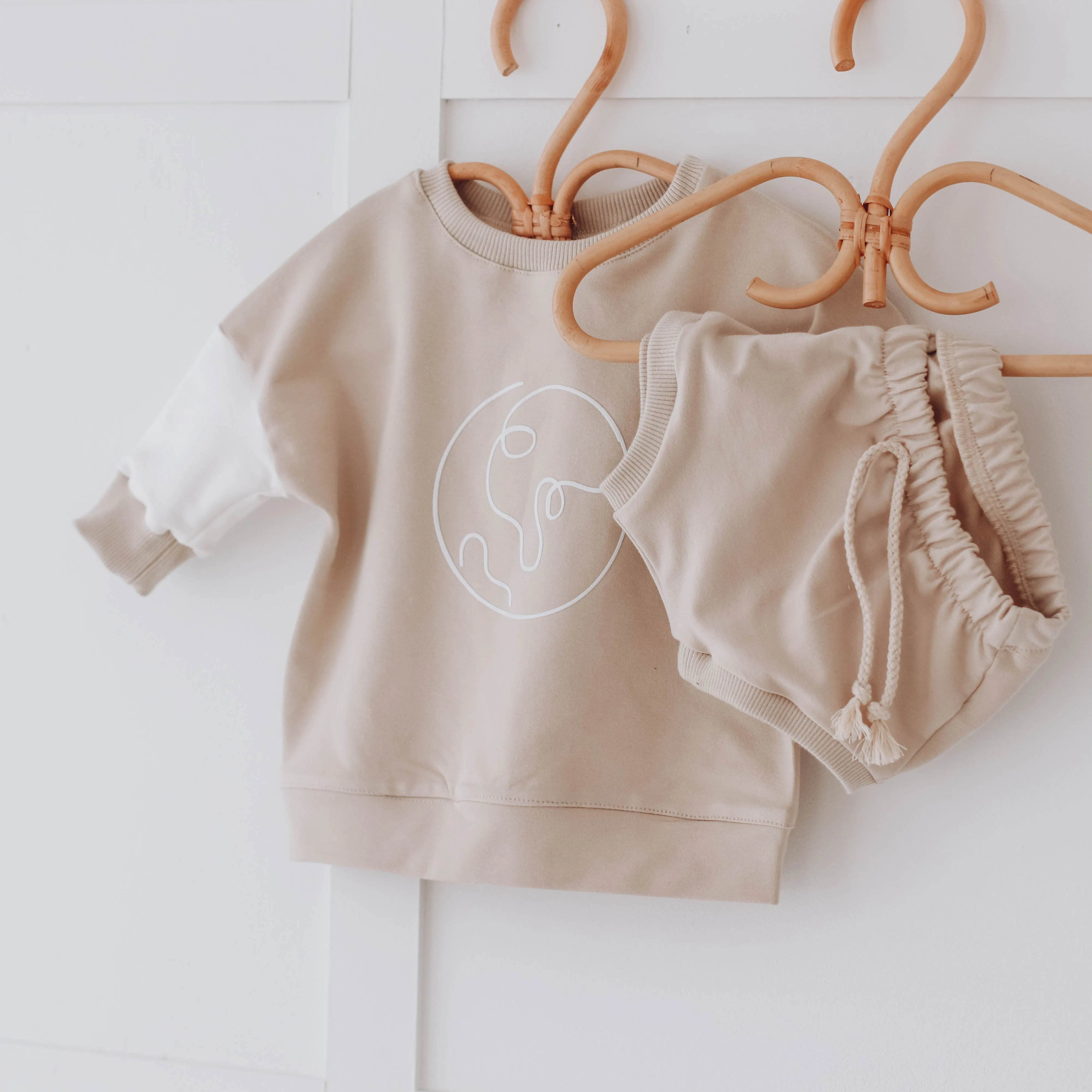 Our Planet Beige and Vanilla Sweatshirt