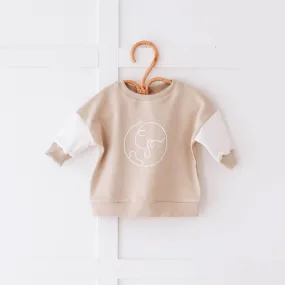 Our Planet Beige and Vanilla Sweatshirt