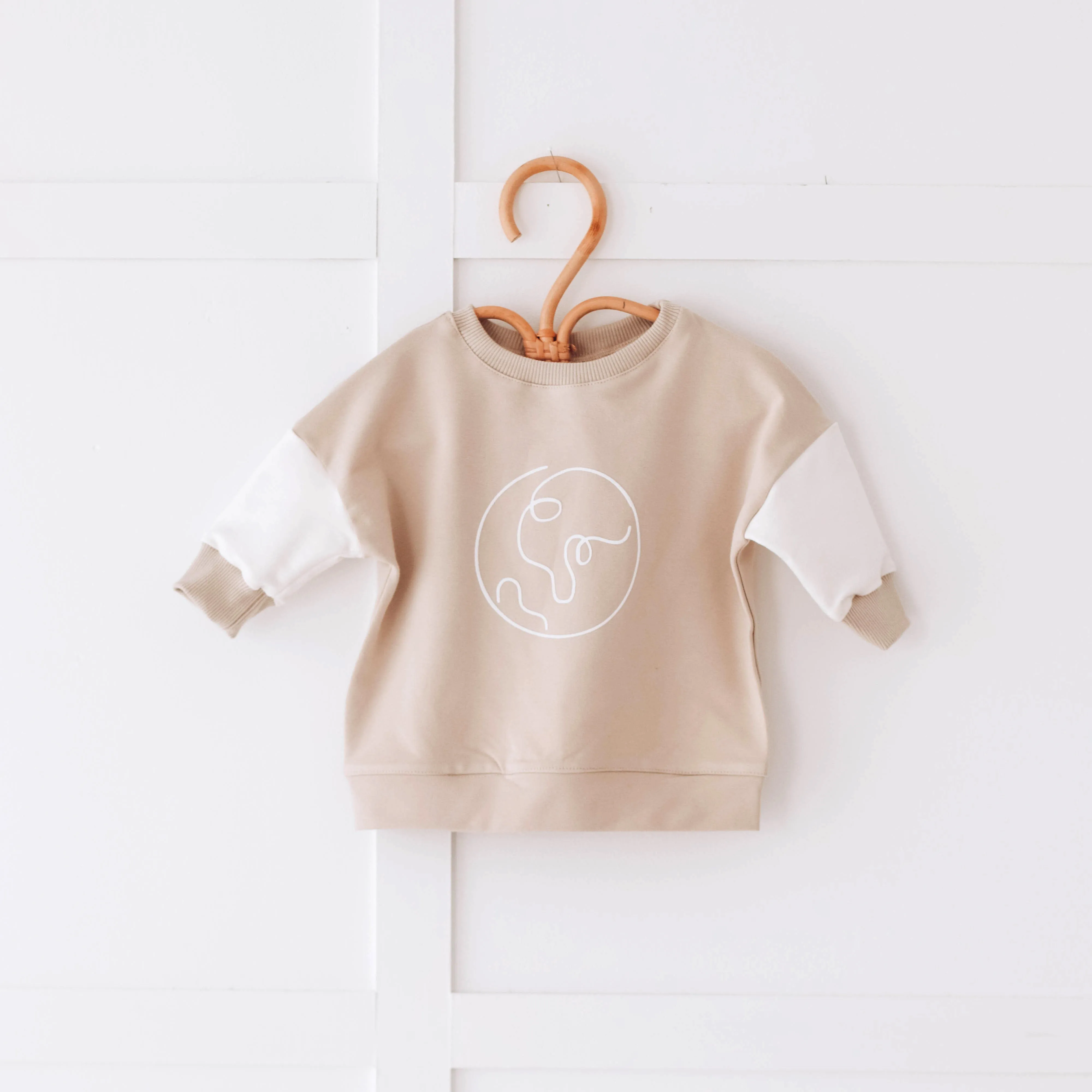 Our Planet Beige and Vanilla Sweatshirt