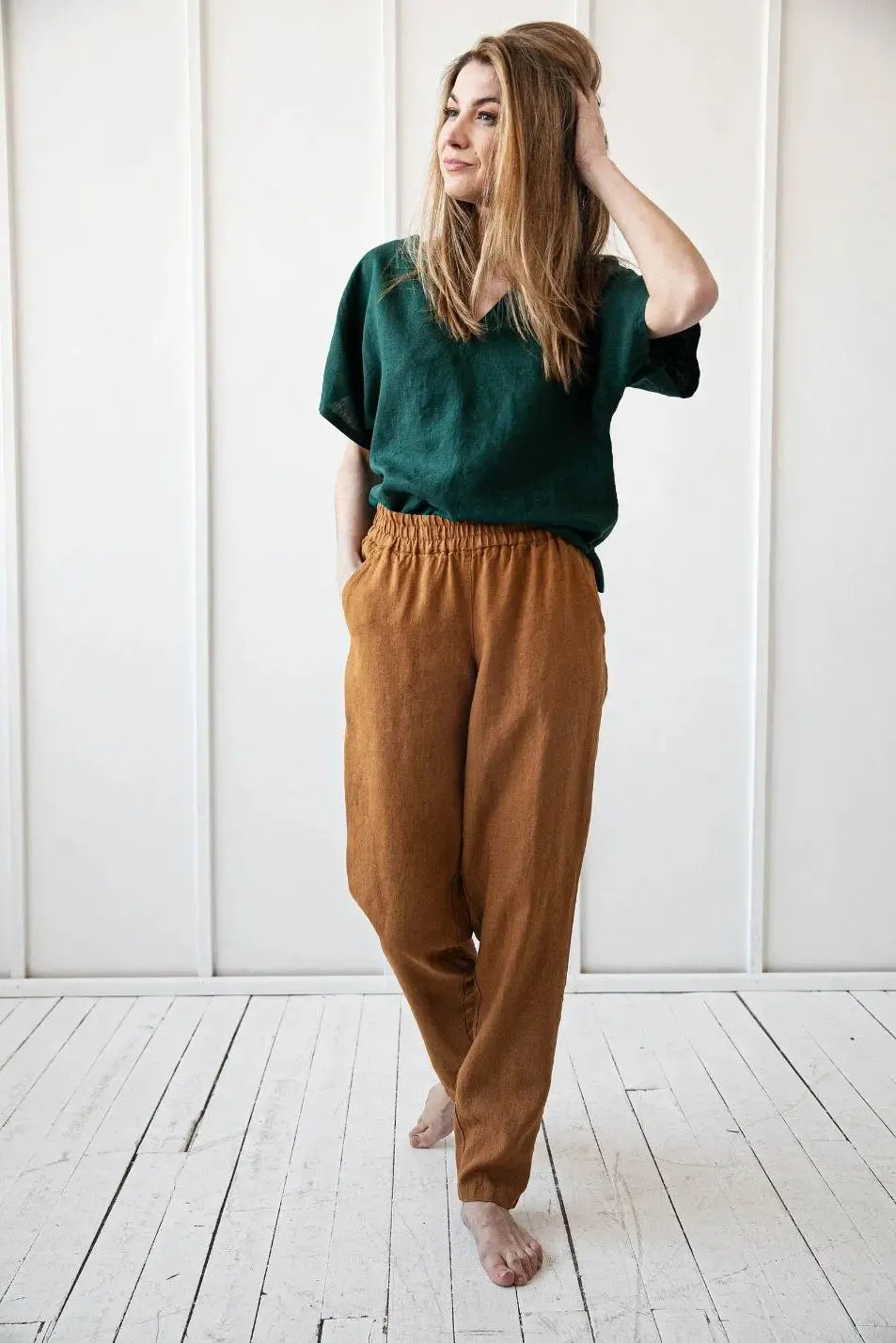 PRE-ORDER Loose Linen Pants by Odalux