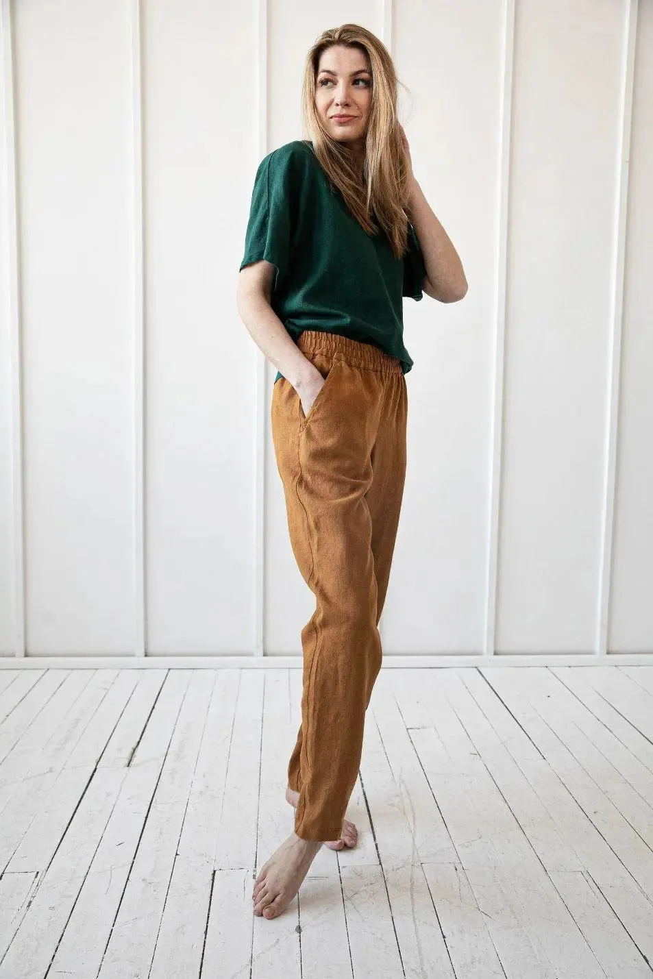 PRE-ORDER Loose Linen Pants by Odalux