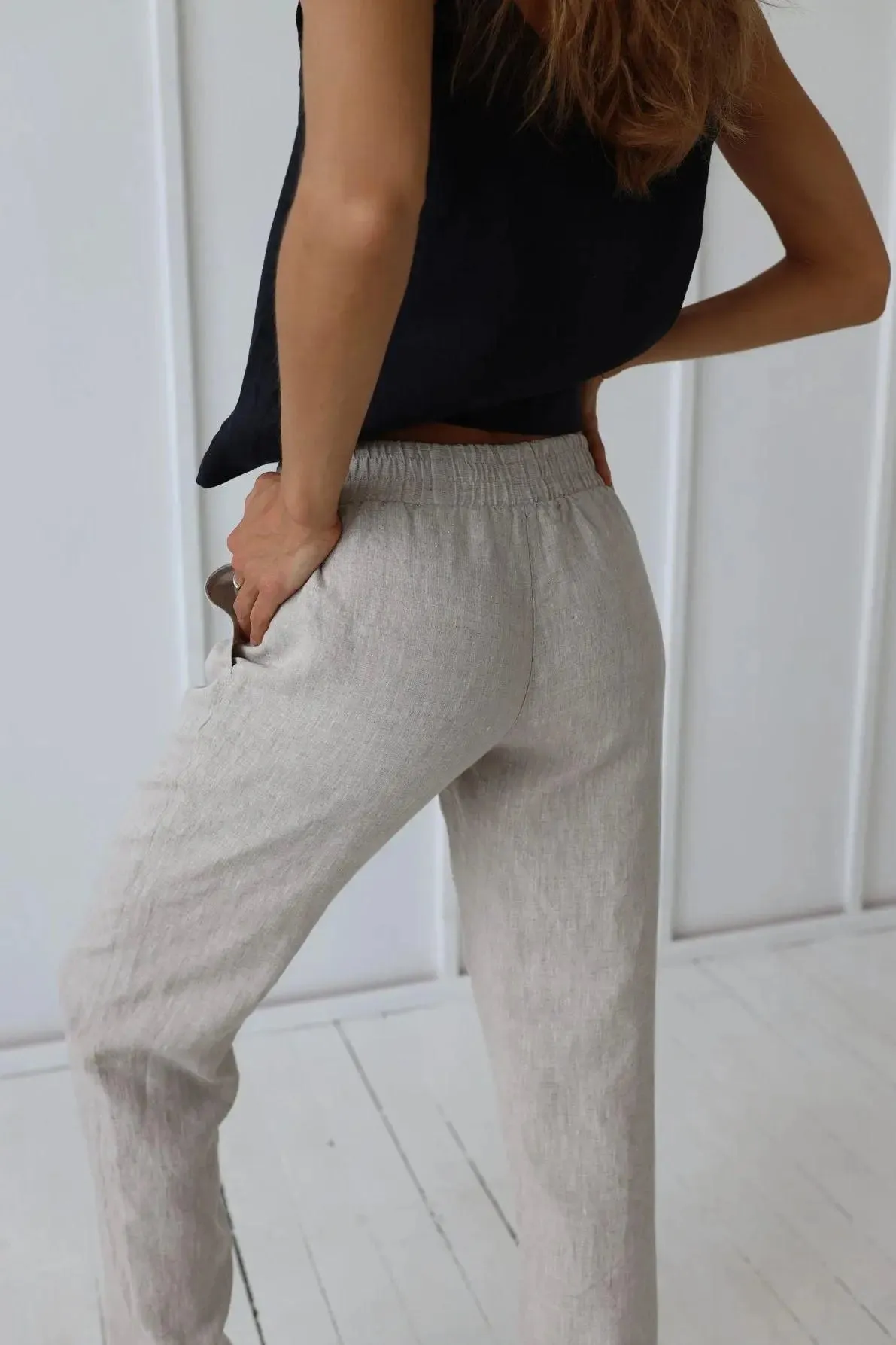 PRE-ORDER Loose Linen Pants by Odalux