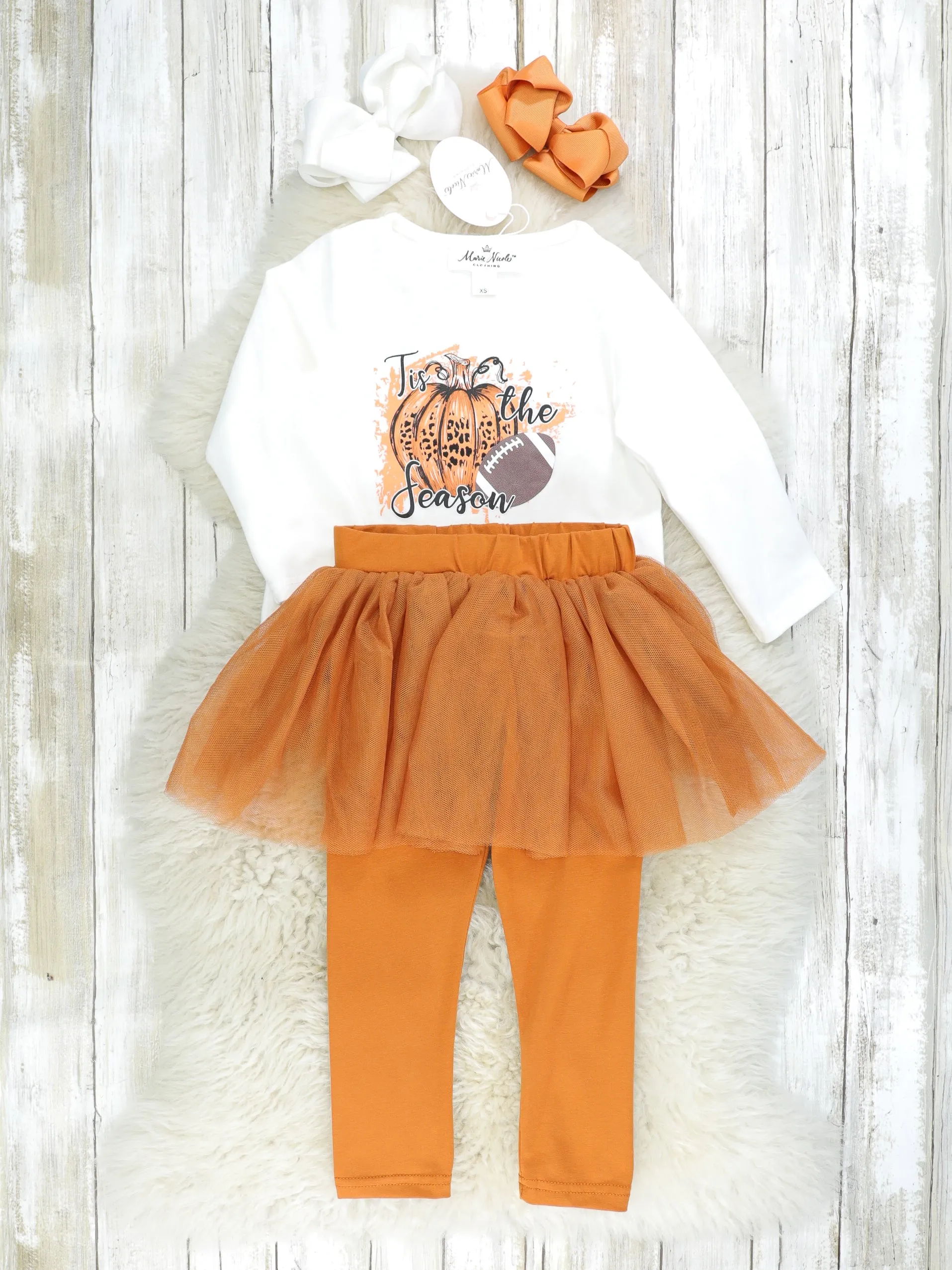 "Tis The Season" Tulle Football Outfit