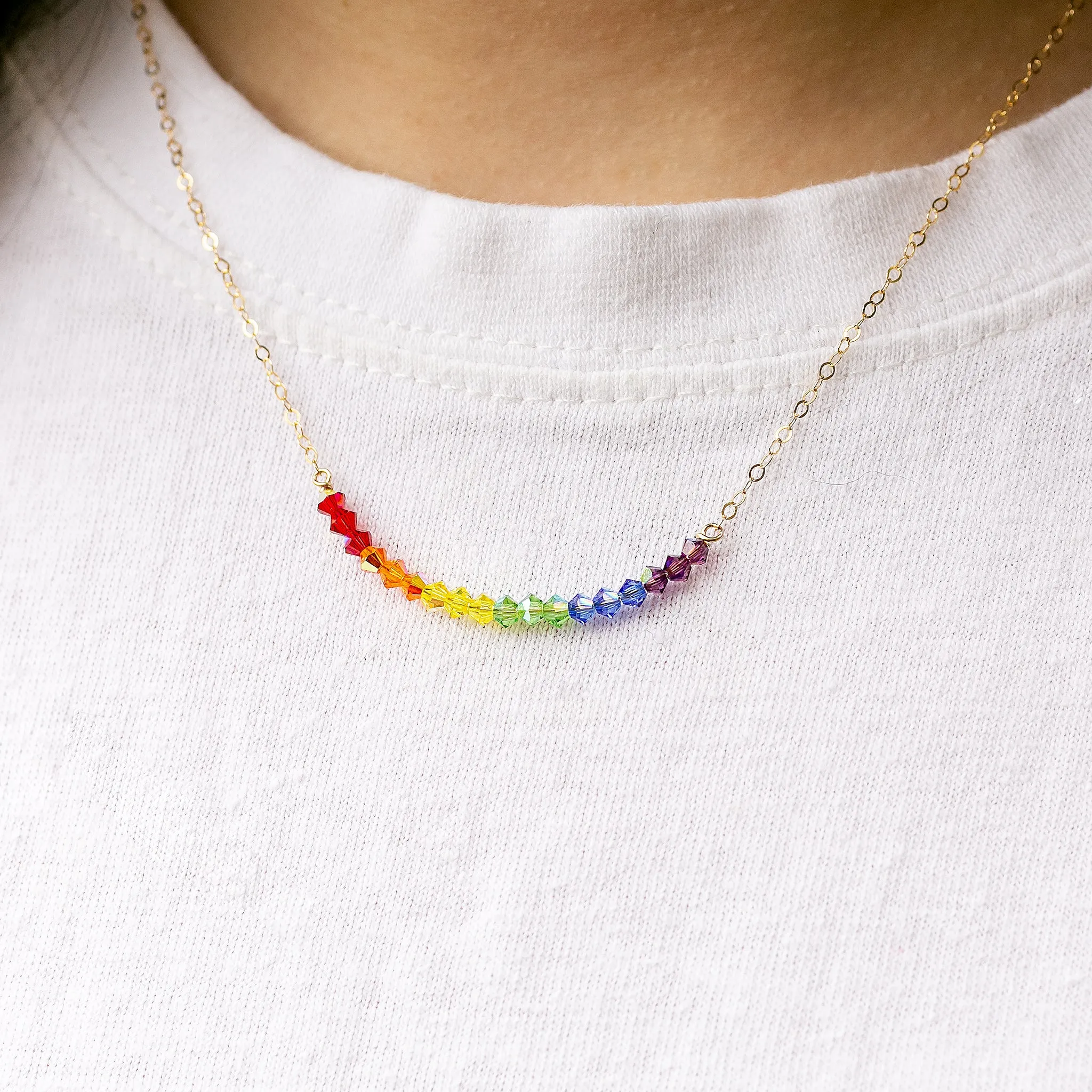 Rainbow Necklace - Benefits LGBTQIA  Causes