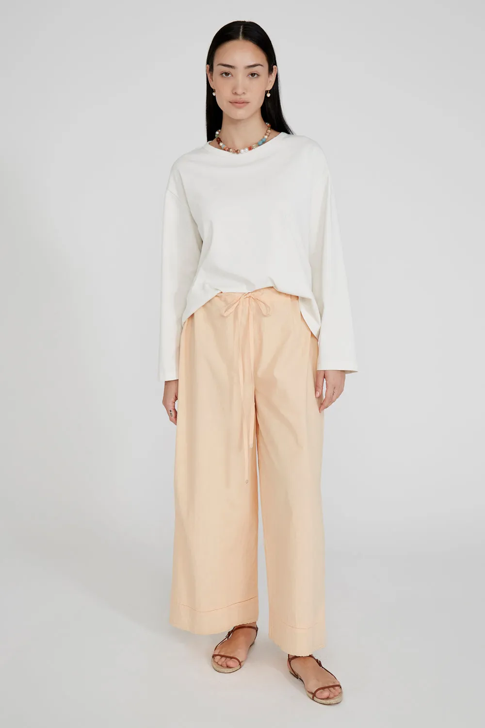 Ramona Poplin Pant Apricot Ice