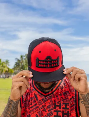 RED & BLACK PALACE HAT