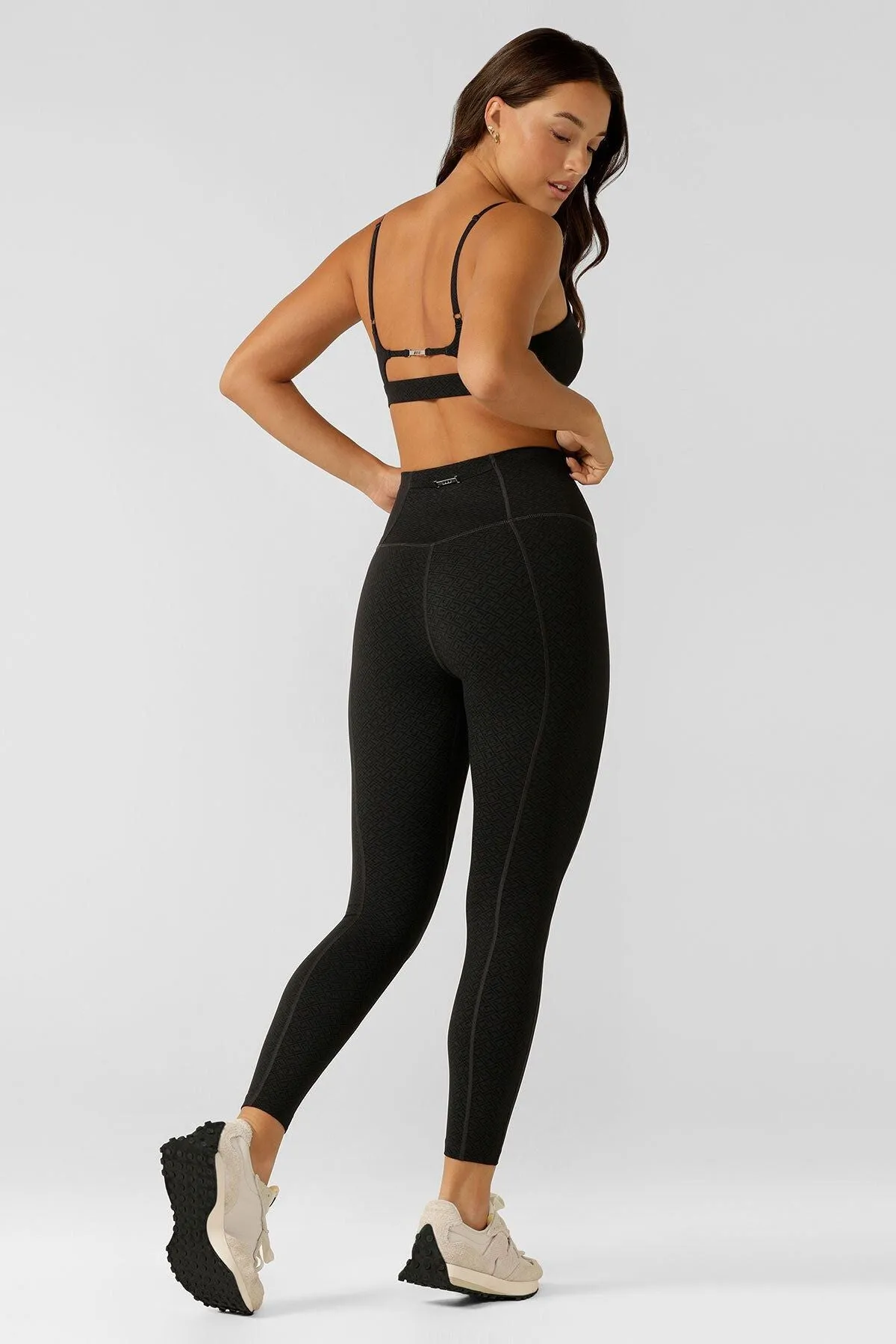 Refine No Ride Ankle Biter Leggings | Black Monogram