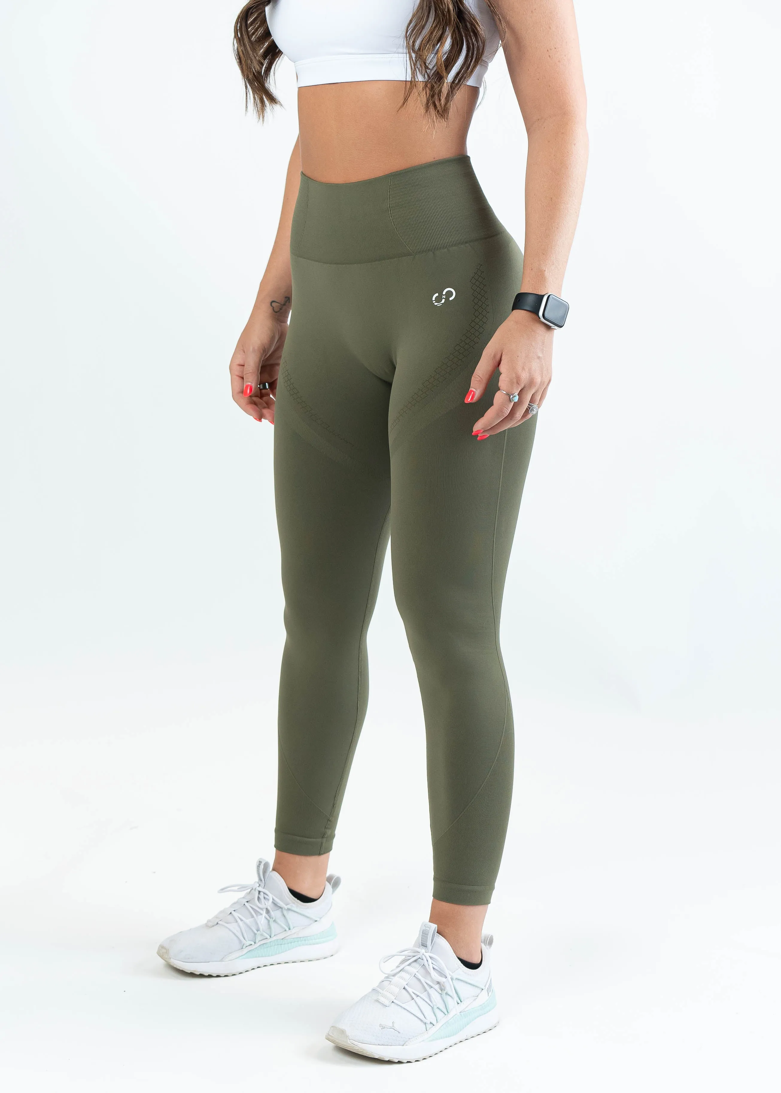 Sculpt Seamless Leggings |  Grenade Green