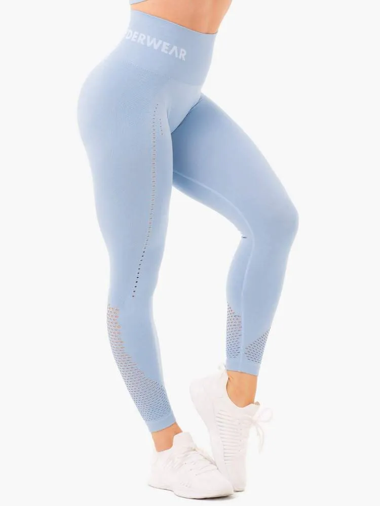 SEAMLESS STAPLES LEGGINGS DENIM BLUE MARL