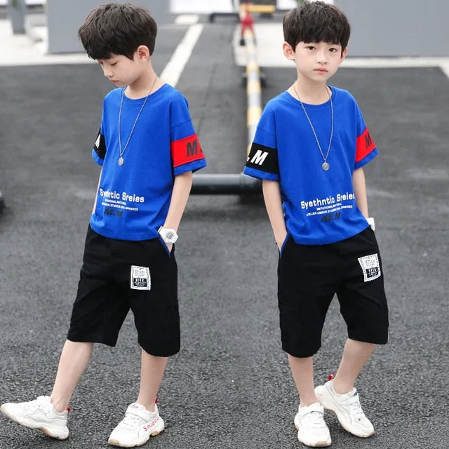 Short Sleeve Two Pieces Pants Set