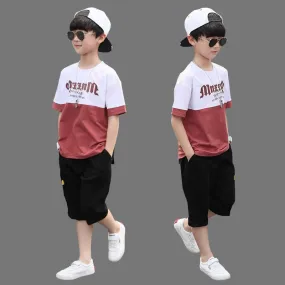 Short Sleeve Two Pieces Pants Set