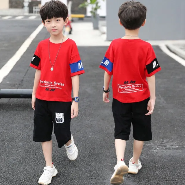 Short Sleeve Two Pieces Pants Set