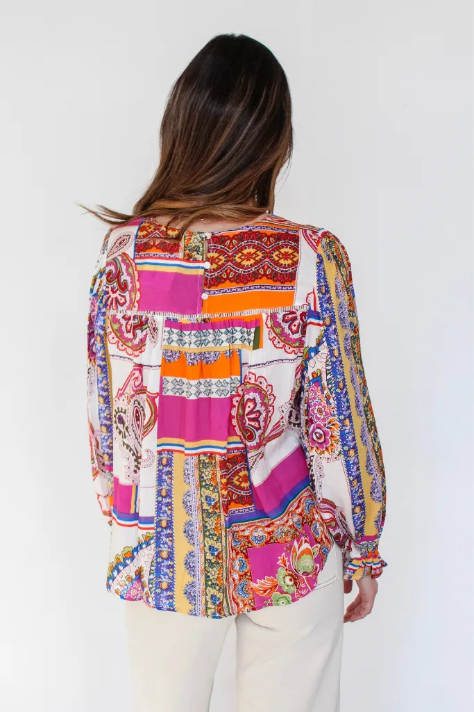 Sipping Sangria Paisley Blouse