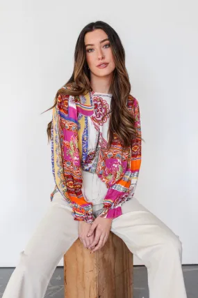 Sipping Sangria Paisley Blouse