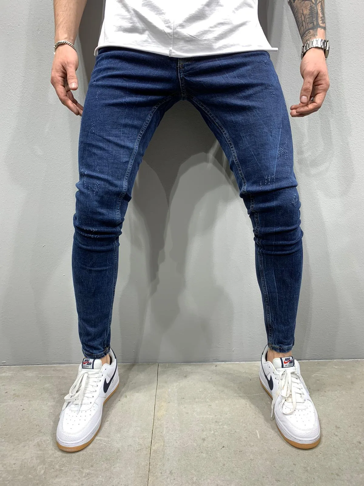 Sneakerjeans Navy Skinny Jeans AY729