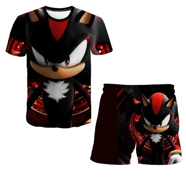 Sonic t shirt and shorts set