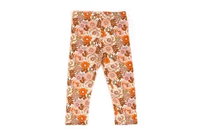 Toddler Girls 70s Floral Print Leggings | Flower Power