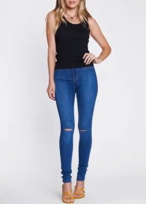 Vibrant Not So Basic Skinny Jeans (Medium Stone) P831