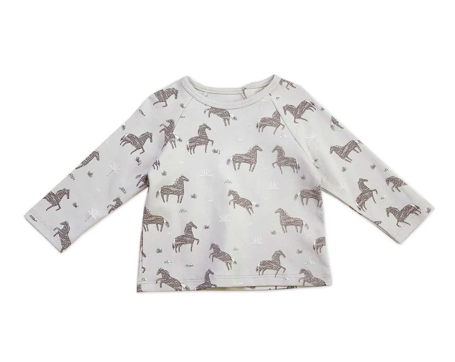 Wild & Free Horse Long Sleeve Tee (Organic Cotton)