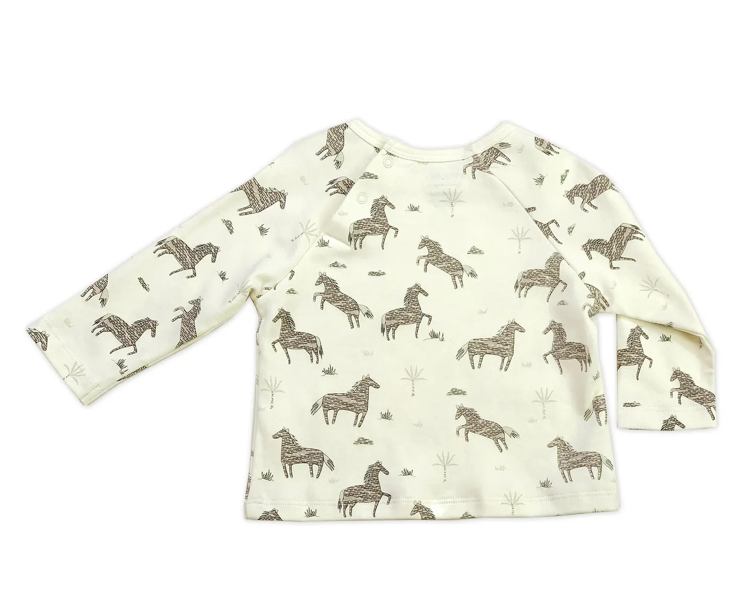 Wild & Free Horse Long Sleeve Tee (Organic Cotton)