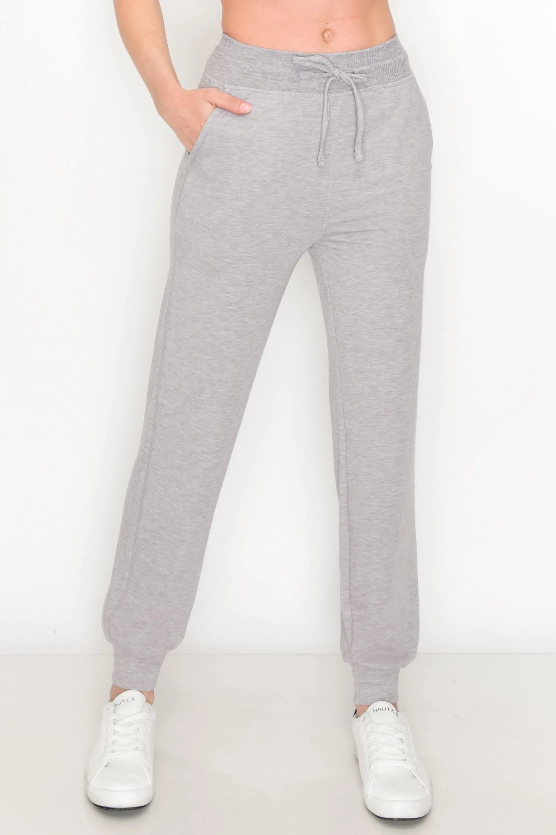 Women's French Terry Joggers - Premium Womens Sweatpants for Casual Athleisure Pants