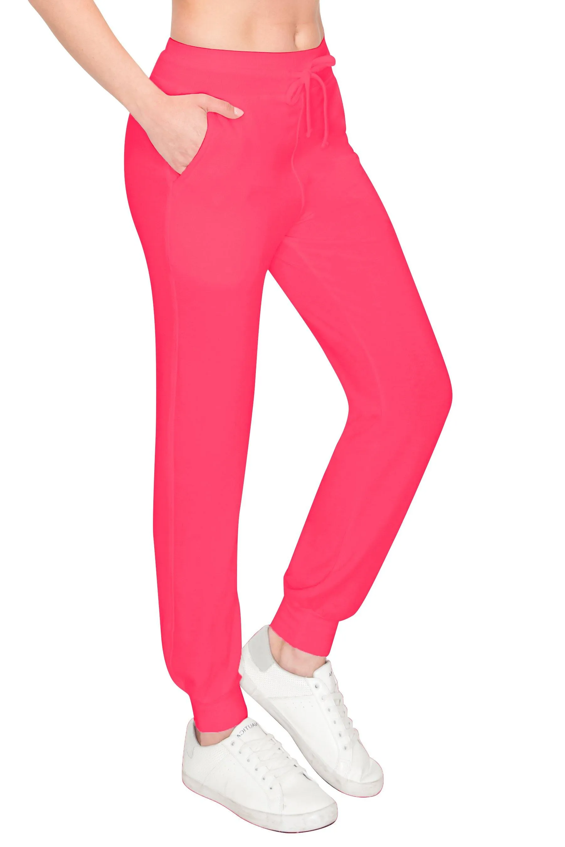 Women's French Terry Joggers - Premium Womens Sweatpants for Casual Athleisure Pants