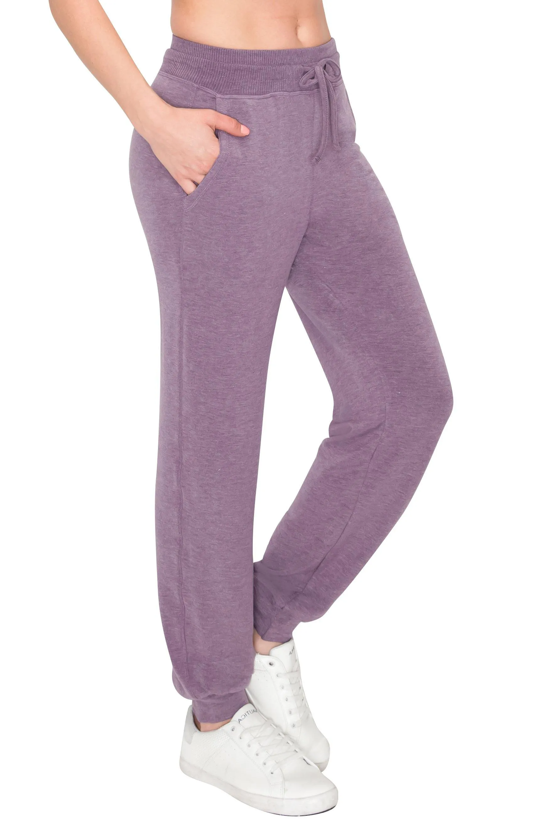 Women's French Terry Joggers - Premium Womens Sweatpants for Casual Athleisure Pants