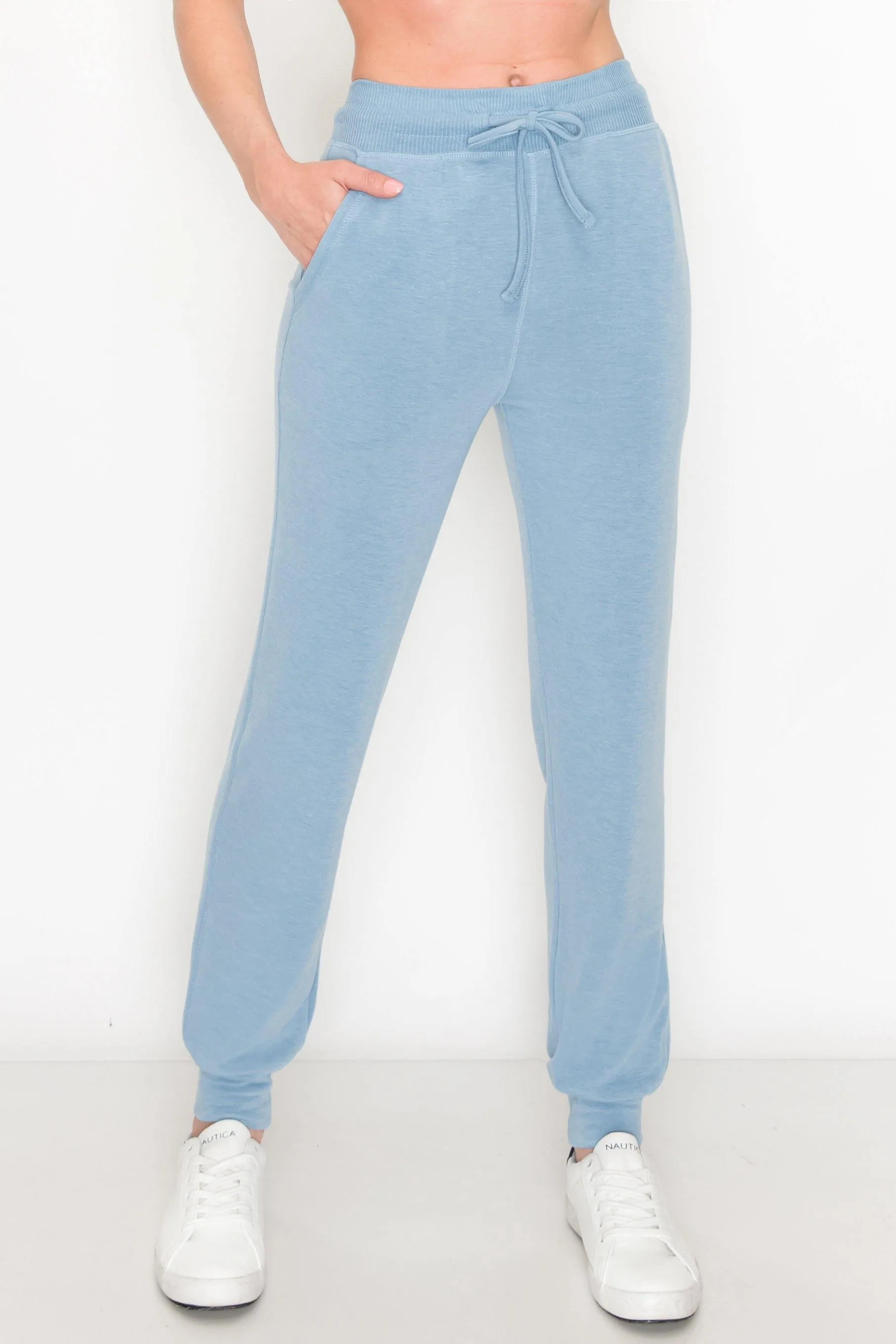 Women's French Terry Joggers - Premium Womens Sweatpants for Casual Athleisure Pants